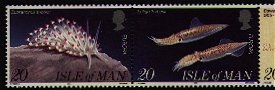 nudibranch stamps-- Isle of Man