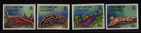 nudibranch stamps-- Solomon Islands